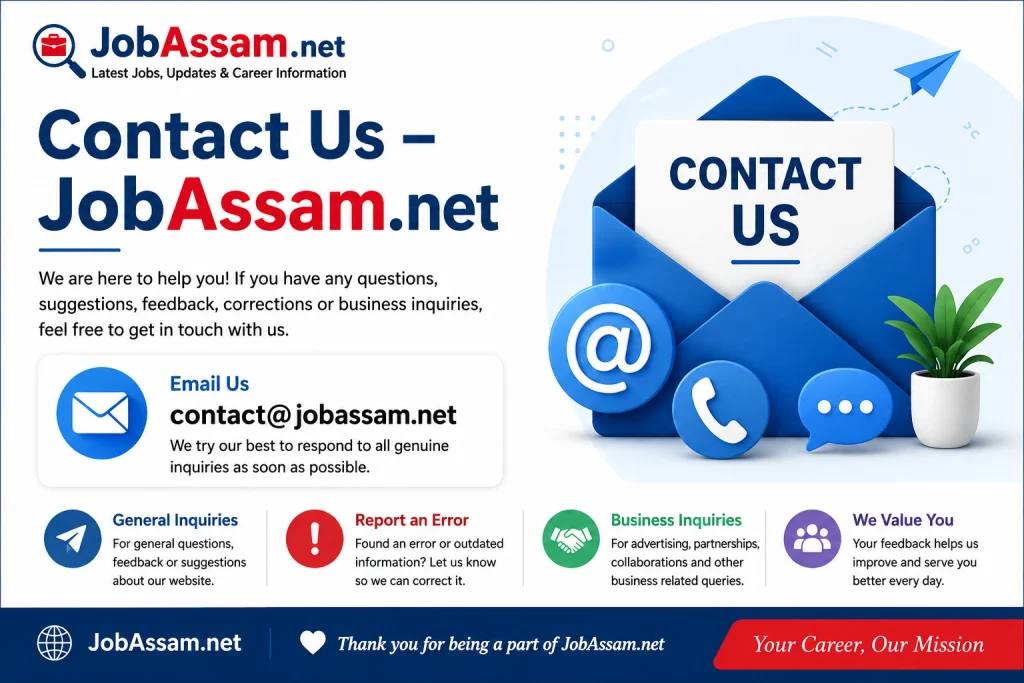 JobAssam.net Contact Us