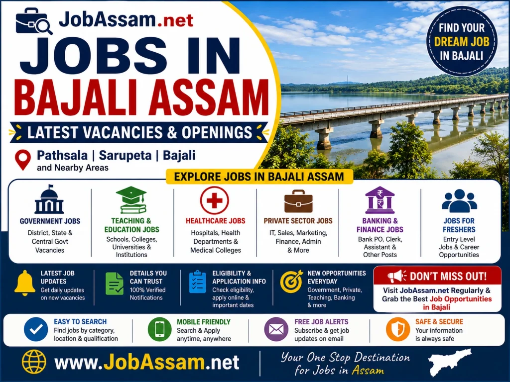Jobs in Bajali Assam